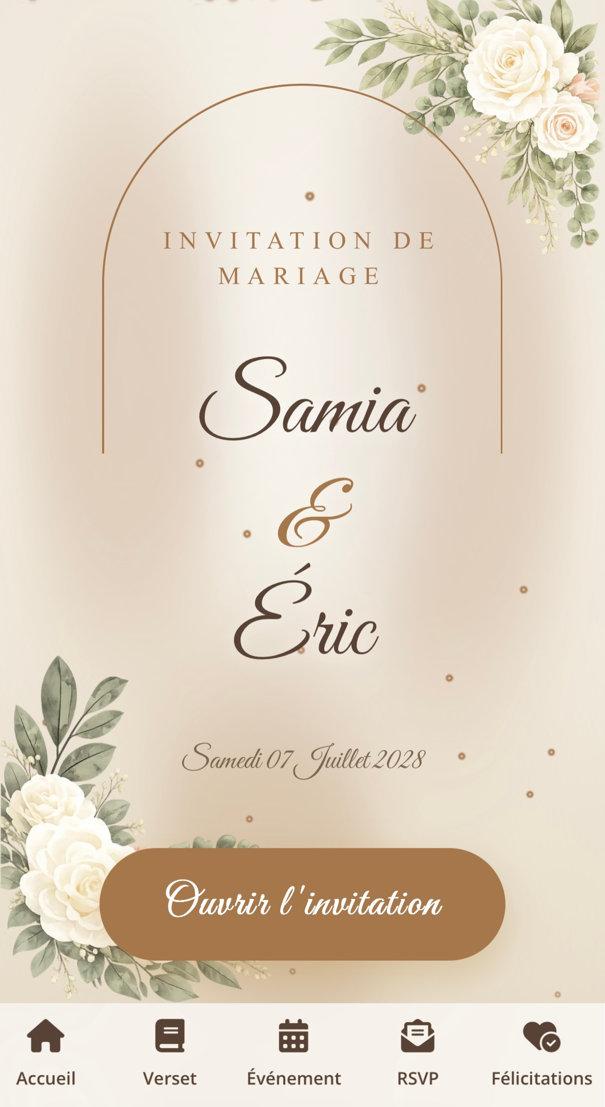 Invitation Mariage